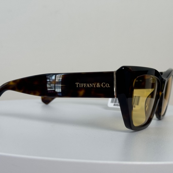 Tiffany Co Eyeglasses Sunglasses in Tortoise Acetate with Yellow Lenses TF4230 main image 6